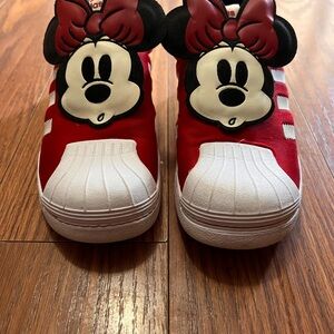 Adidas Kids Red Minnie Mouse Sneakers